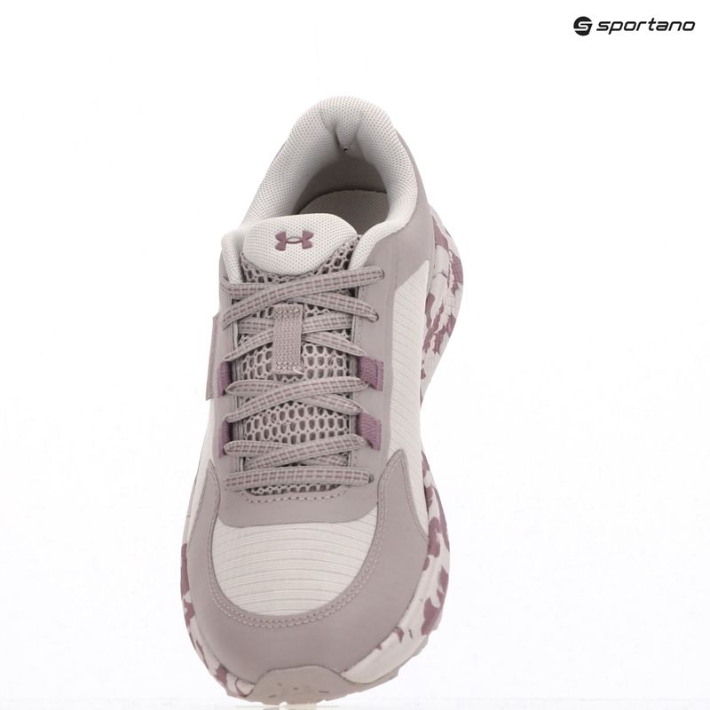 Moteriški bėgimo bateliai Under Armour Charged Bandit Trail 3 gray matter/gray dawn/purple prime 11