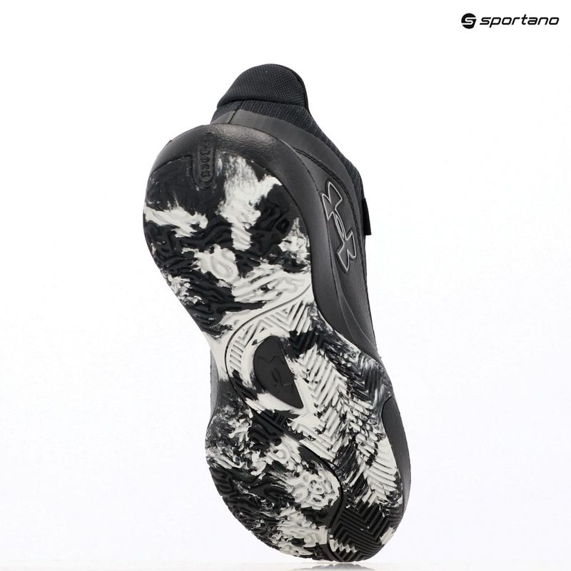 Under Armour Lockdown 7 krepšinio bateliai juoda/juoda/metalinis sidabras 15