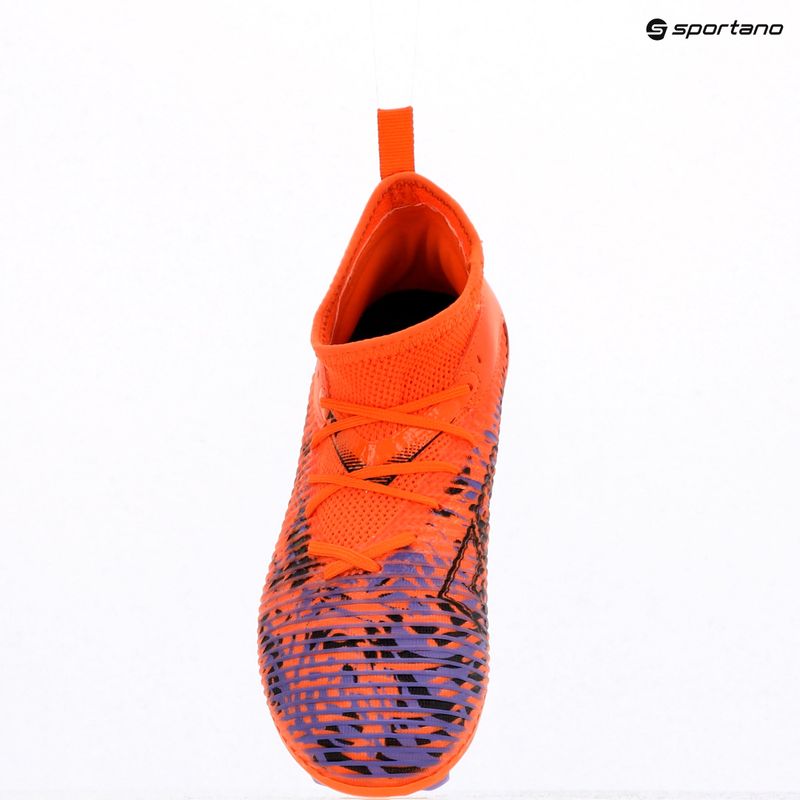 Vaikiški futbolo batai PUMA Future 8 Match Creativity FG/AG Jr orange poppy/puma black/dark amethyst 9