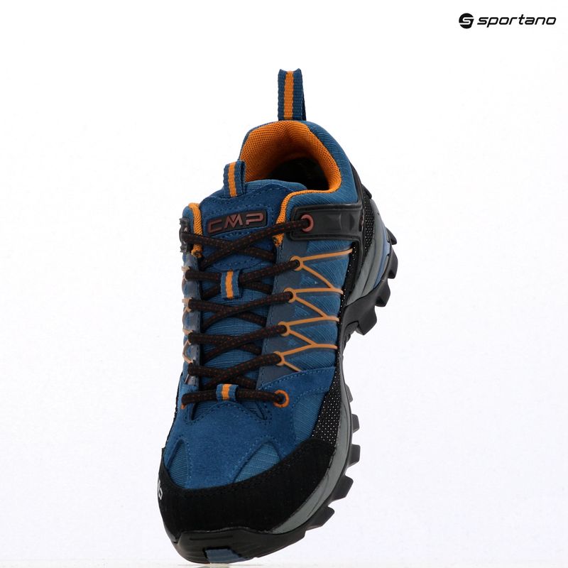 Vyriški CMP Rigel Low Wp ocean/senape trekingo batai 11
