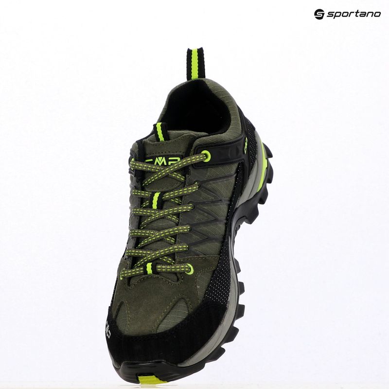 Vyriški CMP Rigel Low Wp džiunglių/geltonos spalvos fluo trekingo batai 13