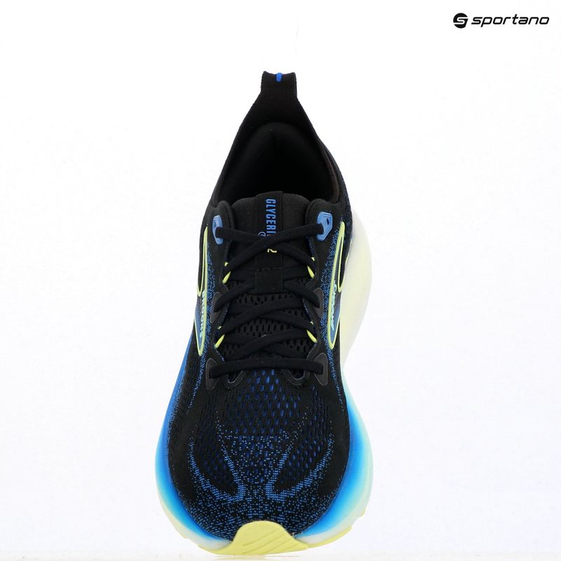 Vyriški bėgimo batai Brooks Glycerin 22 wide fit black/cobalt/neo yellow 15