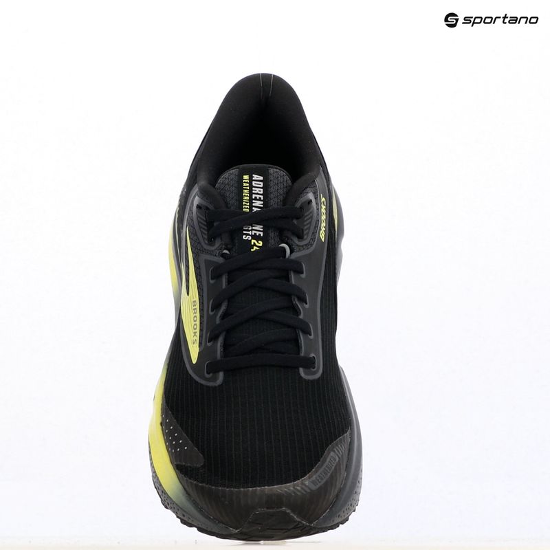 Vyriški bėgimo batai Brooks Adrenaline GTS 24 Weatherized black/ebony/new yellow 15