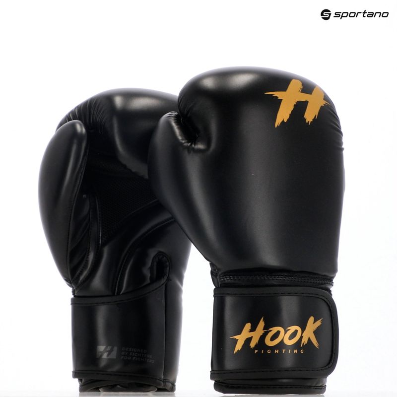 Bokso pirštinės HOOK FIGHTING Ready To Train juodos 8