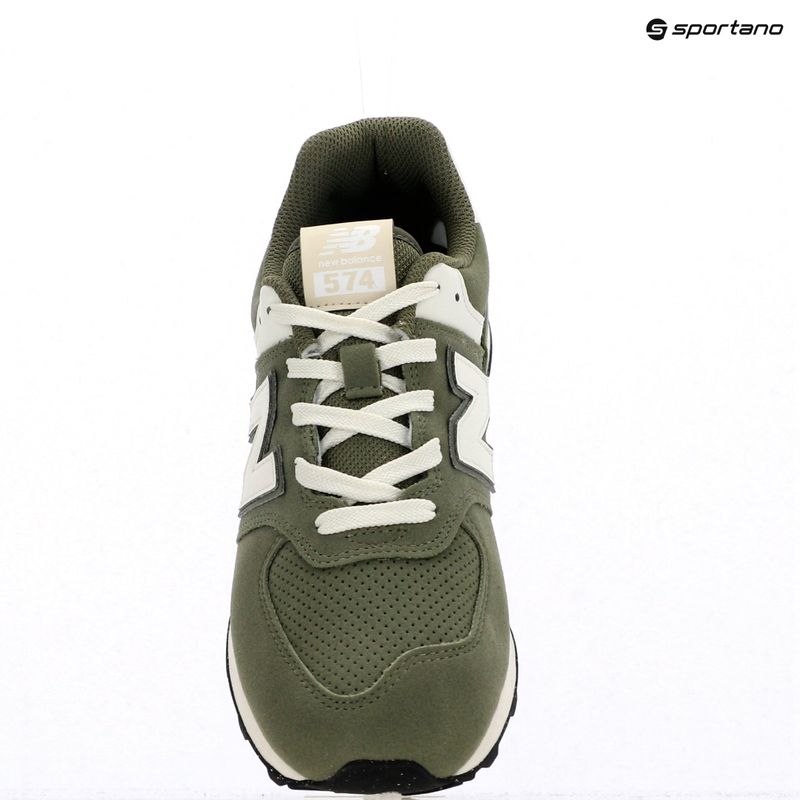 Batai New Balance 574's V1 dark olivine 9