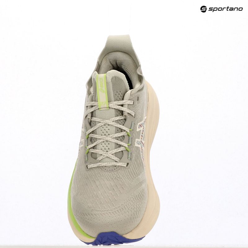 Vyriški bėgimo batai ASICS Gel-Nimbus 27 nature bathing/lime green 15