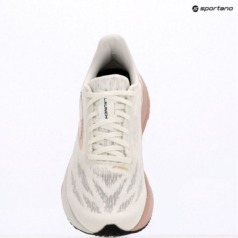 Moteriški bėgimo batai Brooks Launch 11 white/gold/pink 9