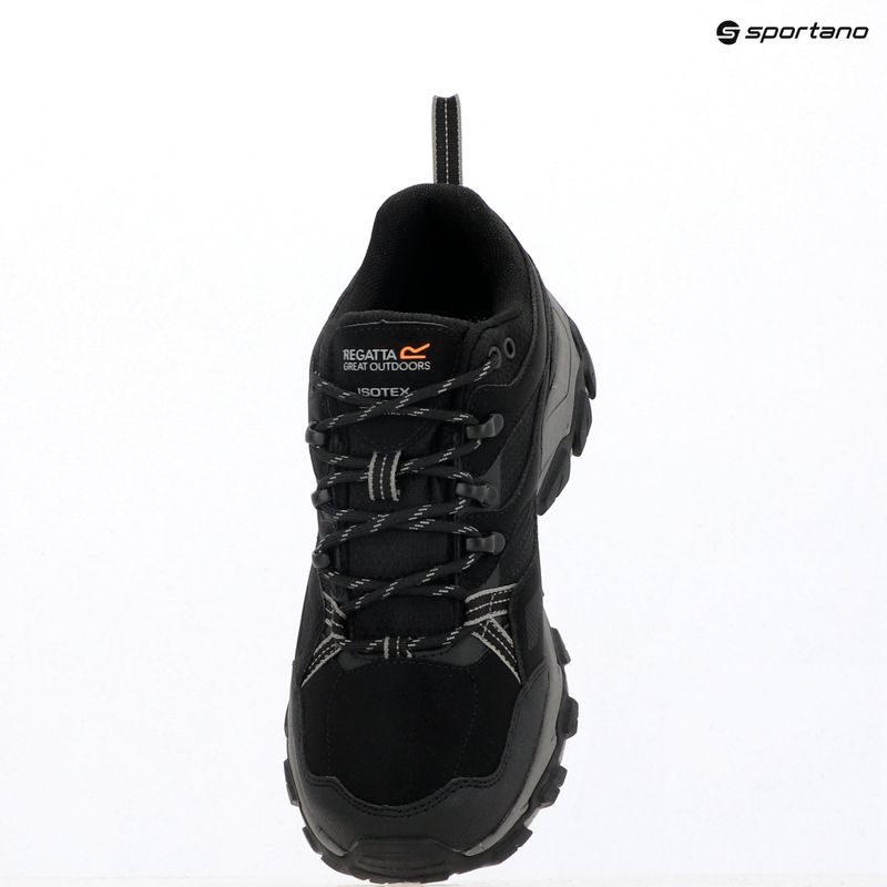 Vyriški trekingo batai REGATTA Holcombe III Low black/granite 10