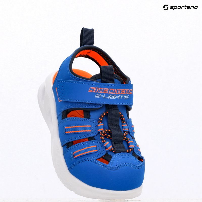 Vaikiškos basutės SKECHERS S-Lights Sola Glow blue/lime 4