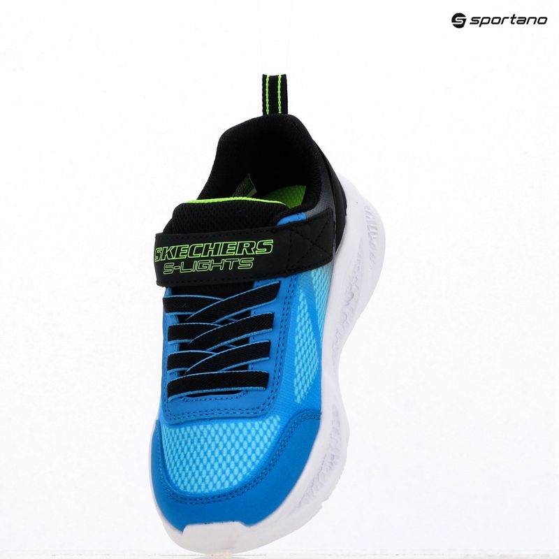 SKECHERS Meteor Lights juodi/mėlyni vaikiški batai 4