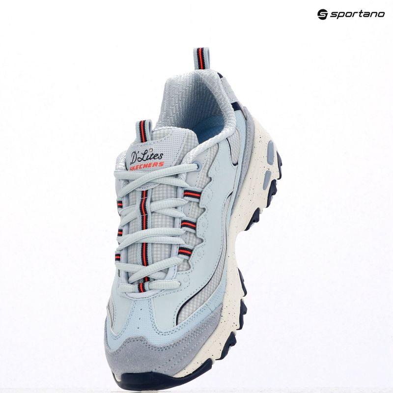 Moteriški batai SKECHERS D'Lites Bold Views light blue/multi 7