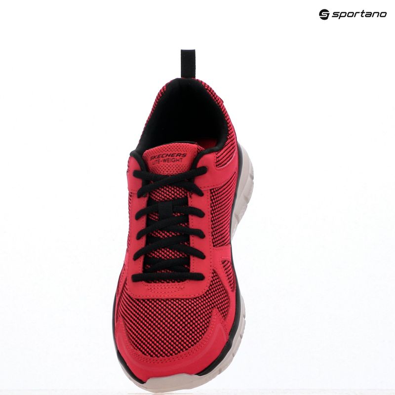 SKECHERS Track Bucolo raudoni/juodi vyriški treniruočių bateliai 14