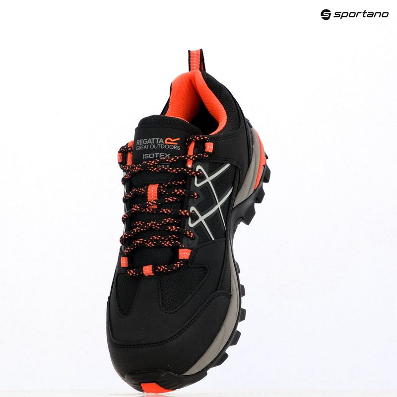 Moteriški trekingo batai REGATTA Samaris III Low black/satsuma 18