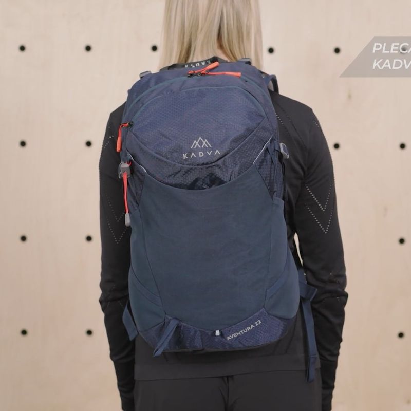 Turistinis kuprinė KADVA Aventura 22 l plieninės mėlynos spalvos 34