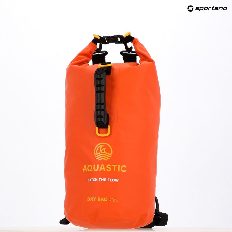 Vandeniui atsparus maišas AQUASTIC Dry Bag 20 l oranžinis 11