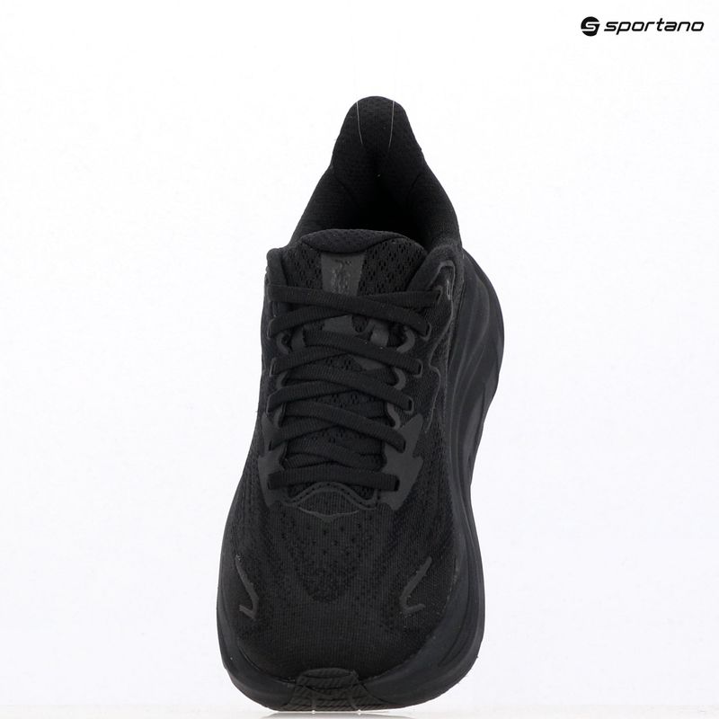 Moteriški bėgimo bateliai HOKA Clifton 10 black/black 17