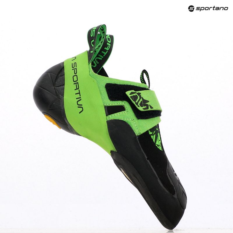 Laipiojimo batai La Sportiva Skwama Vegan black/flash green 9