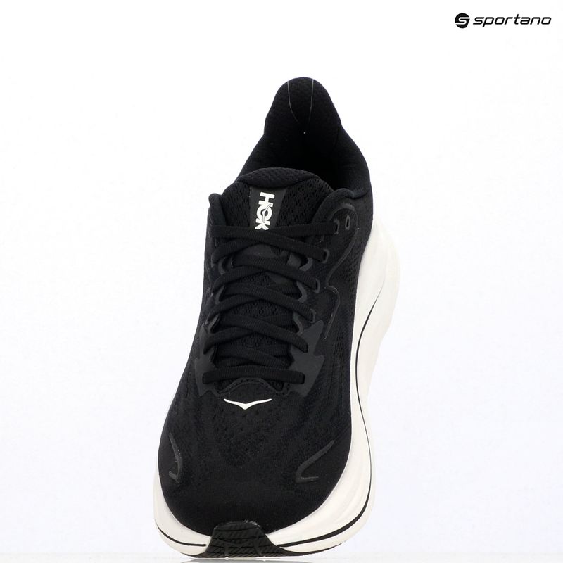 Moteriški bėgimo bateliai HOKA Clifton 10 Wide black/white 16