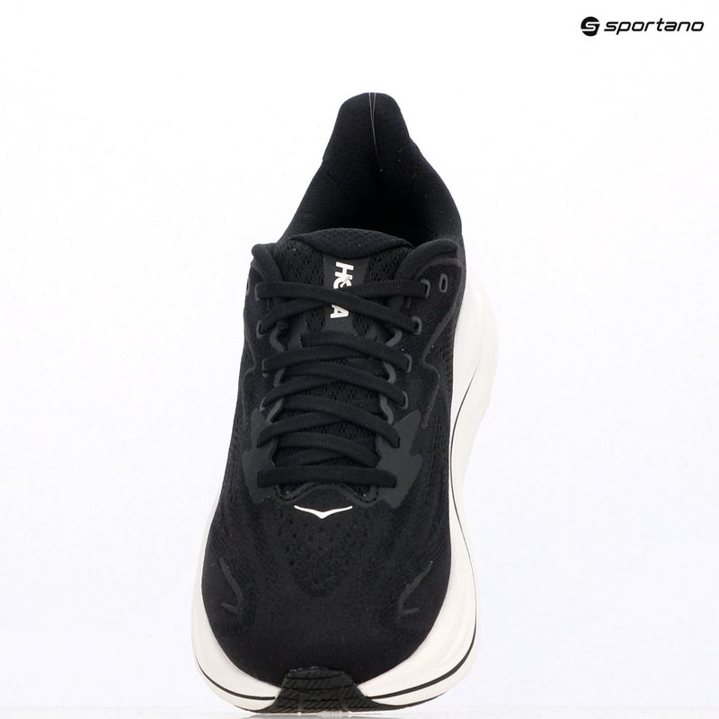Vyriški bėgimo bateliai HOKA Clifton 10 Wide black/white 15