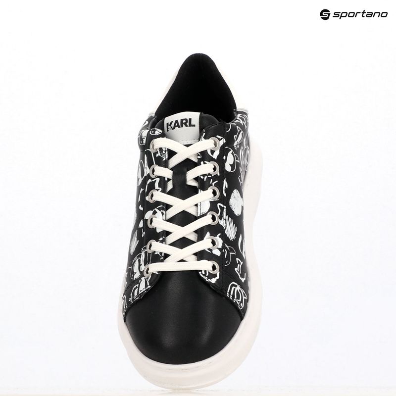 Moteriški batai KARL LAGERFELD Kapri Twin Nft Graffiti black/white leather 15
