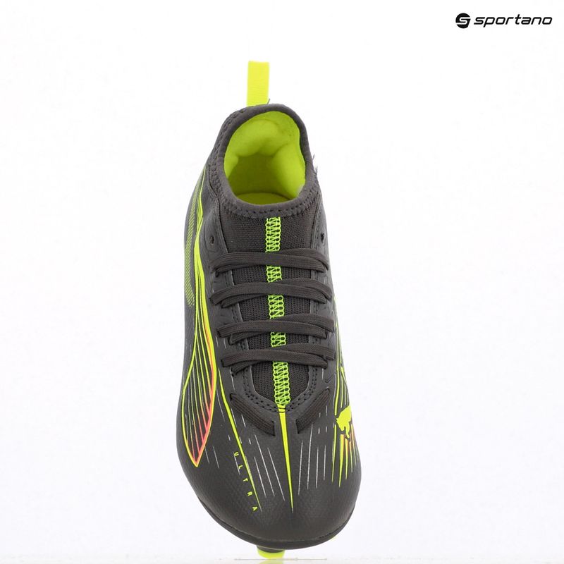 Vaikiški futbolo batai PUMA Ultra 5 Match FG/AG Jr matte aged silver/yellow alert/puma aged silver 9