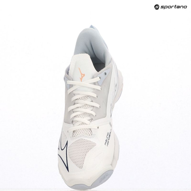 Moteriški rankinio bateliai Mizuno Wave Mirage 5 white/navy peony/peach parfait 9