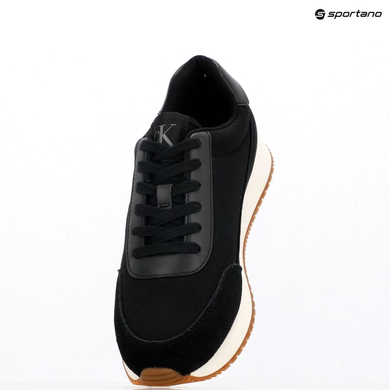 Moteriški batai Calvin Klein YW0YW01888 Retro Runner Low Laceup Canvas black/bright white 9