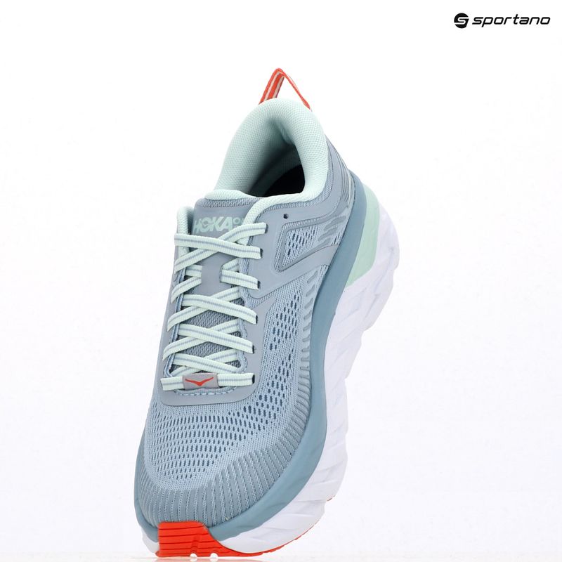 Moteriški bėgimo bateliai HOKA Bondi 7 blue fog/blue glass 9
