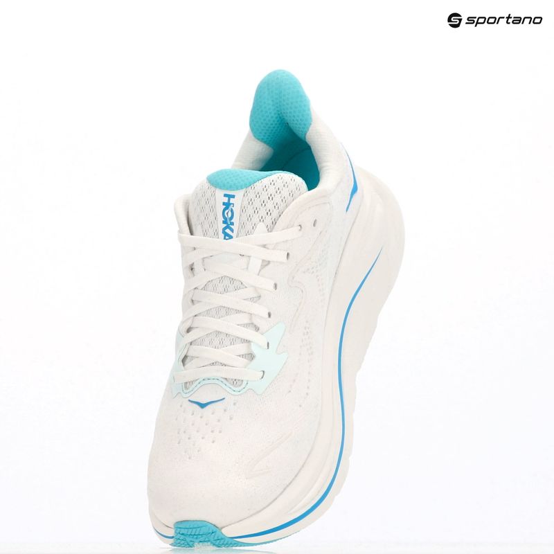 Vyriški bėgimo bateliai HOKA Clifton 10 white/skyward blue 17