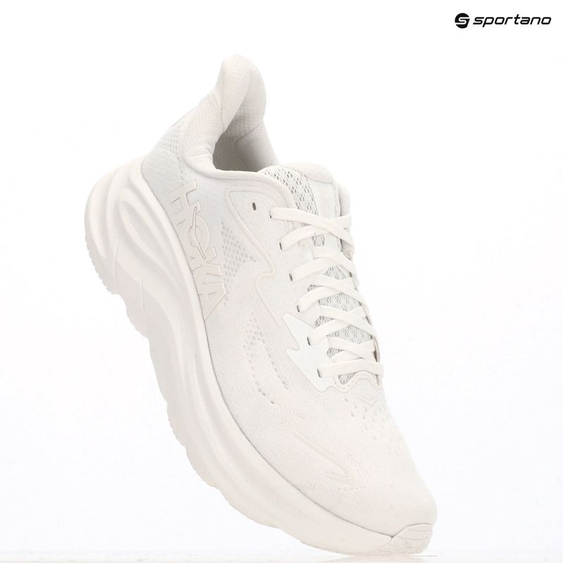 Vyriški bėgimo bateliai HOKA Clifton 10 white/white 17