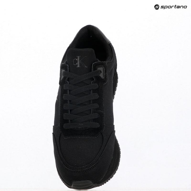 Vyriški batai Calvin Klein YM0YM01217 Runner Sock Laceup Mg Canvas triple black 9