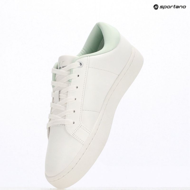 Moteriški batai Calvin Klein YW0YW01444 Classic Cupsole Lowlaceup Lth Wn bright white/moonlight jade 9