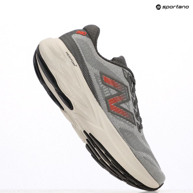 Vyriški bėgimo bateliai New Balance Fresh Foam 880 v15 slate grey 9