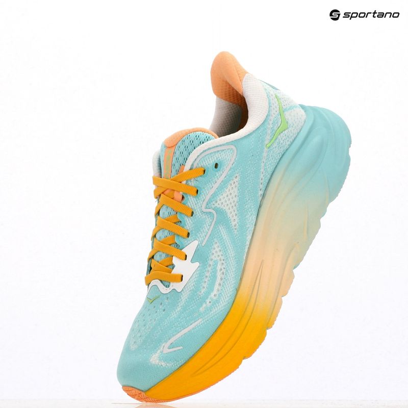Moteriški bėgimo bateliai HOKA Clifton 10 blue spark/white 9