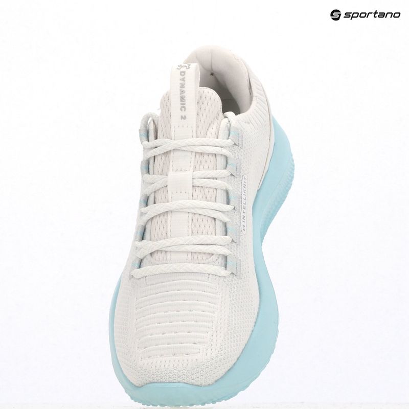 Moteriški treniruočių batai Under Armour Dynamic 2 white/stream/metallic silver 9