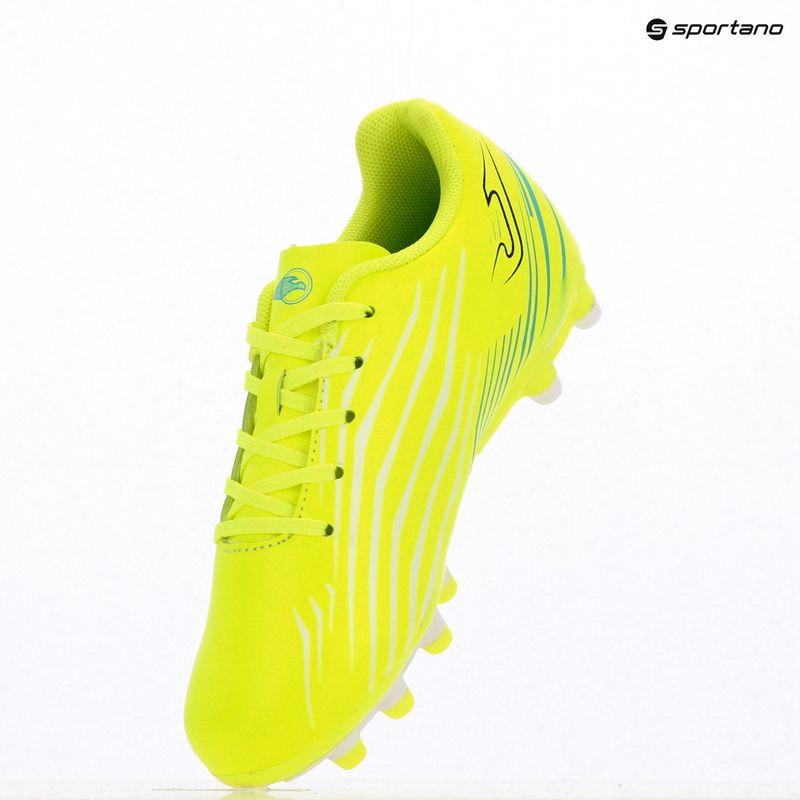 Vaikiški futbolo batai Joma Propulsion Jr FG fluorescencinė geltona 14