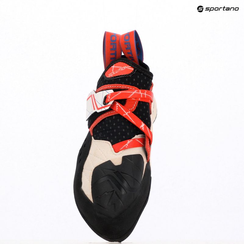 Moteriški laipiojimo batai La Sportiva Solution white/lily orange 9