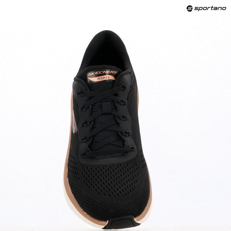 Moteriški batai SKECHERS Arch Fit 2.0 Glow The Distance black/rose gold 9