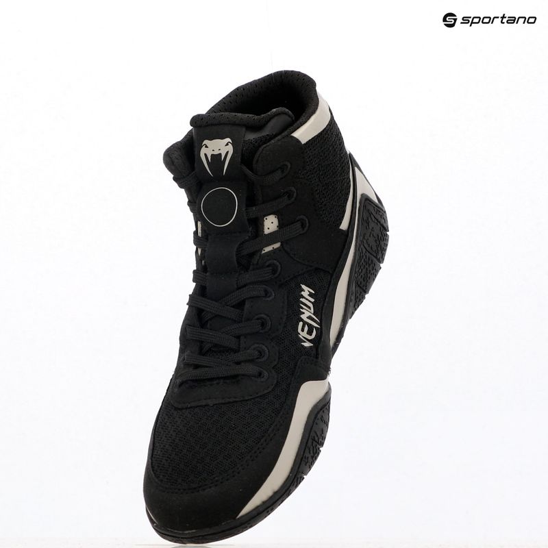 Bokso bateliai Venum Elite Wrestling black/sand 9