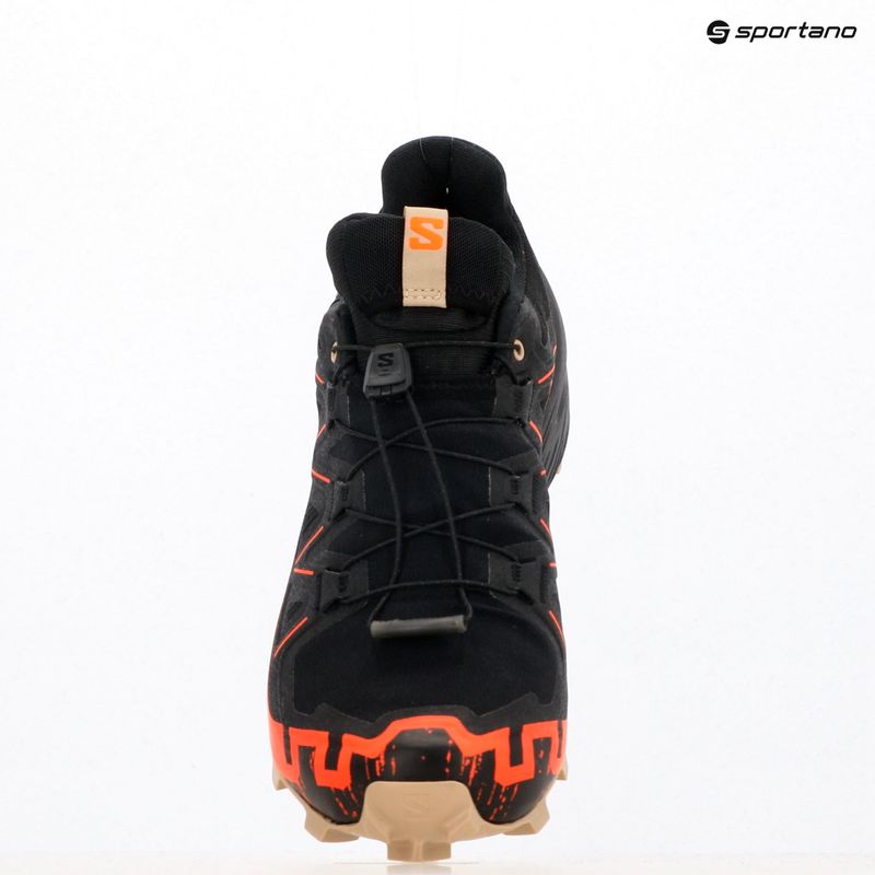 Vyriški bėgimo bateliai Salomon Speedcross 6 GTX juoda/šokiruojanti oranžinė/balta pipirai 10