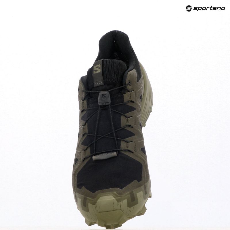 Vyriški bėgimo bateliai Salomon Speedcross 6 GTX juoda/peat/deep lichen green 12