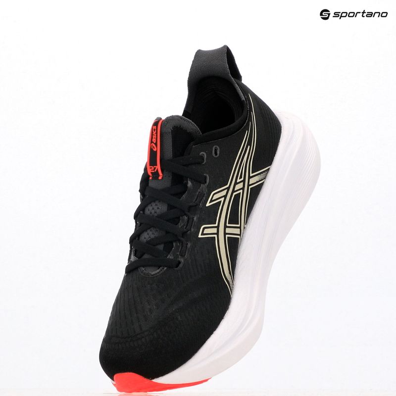 Vyriški bėgimo bateliai ASICS Gel-Nimbus 27 black/khaki 9