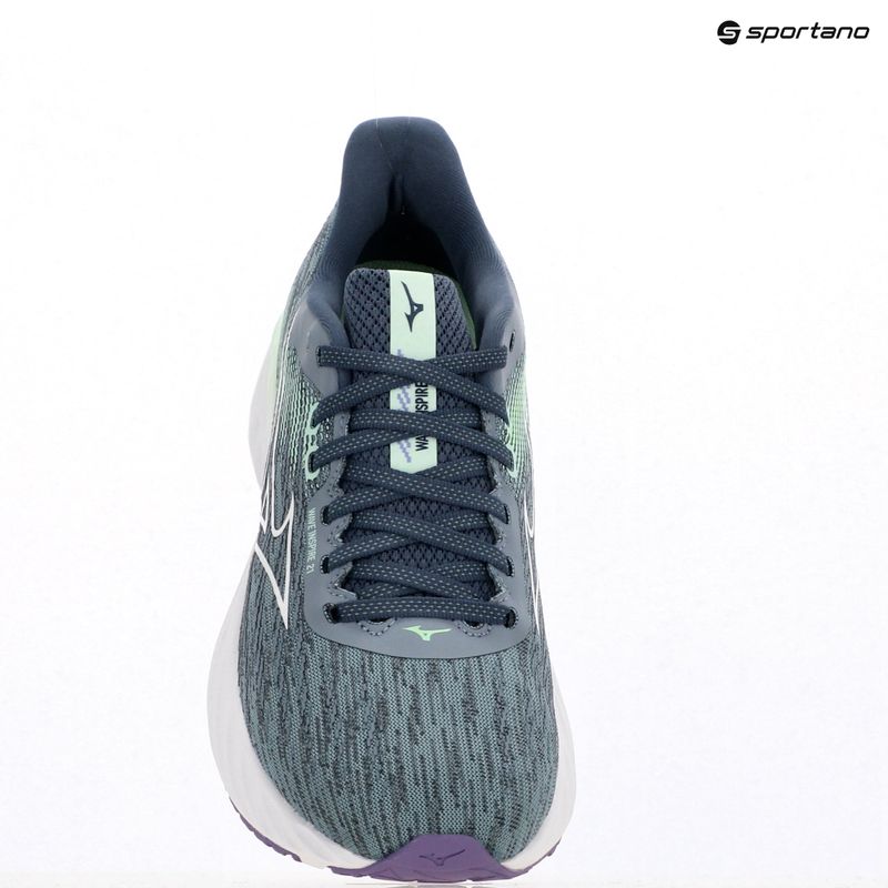 Moteriški bėgimo bateliai Mizuno Wave Inspire 21 tradewinds/balta/neo mėtų 11