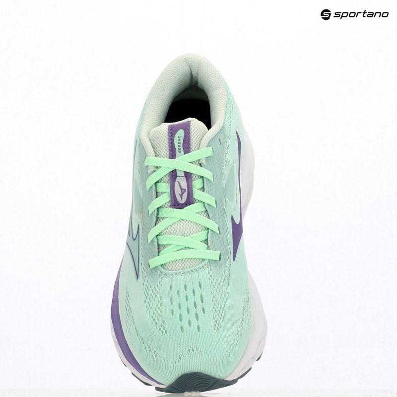 Moteriški bėgimo bateliai Mizuno Wave Serene neo mint/paisley purple/citadel 9