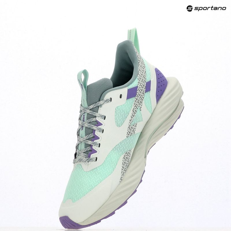 Moteriški bėgimo bateliai Mizuno Wave Rider TT 2 bay/mėtų atspalvis/raštuotas violetinis 9