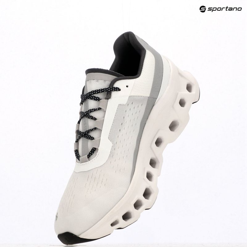Vaikiški bėgimo batai On Running Cloudmonster allwhite 9