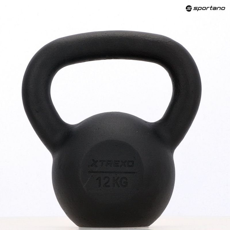 Ketaus Kettlebell XTREXO 12kg juodas 9