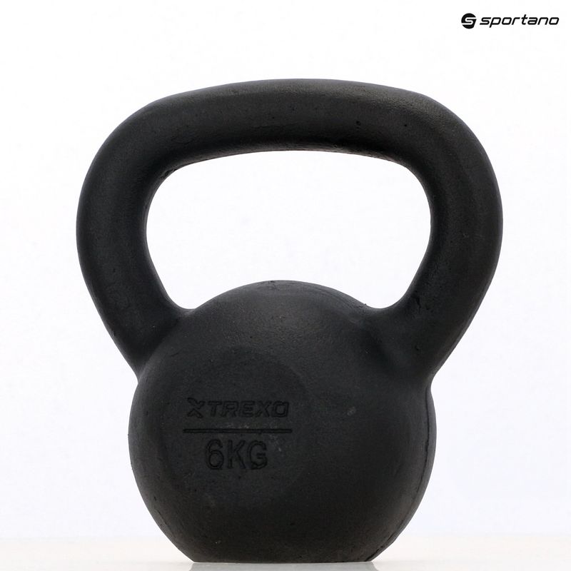Ketaus Kettlebell XTREXO 6kg juodas 8