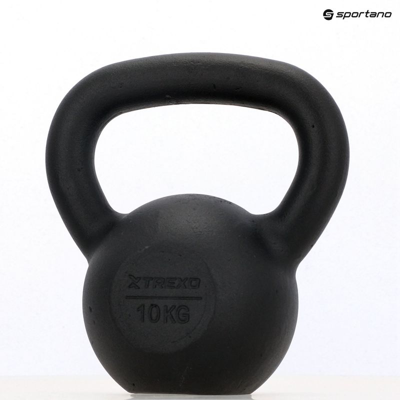 Ketaus Kettlebell XTREXO 10kg juodas 9