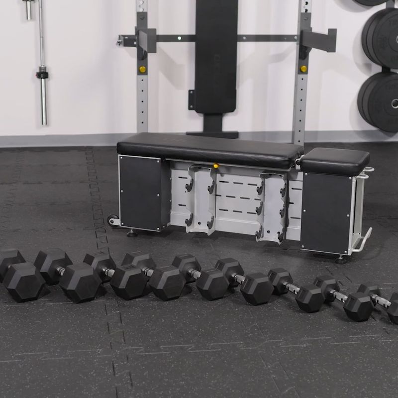 Treniruočių suolelis XTREXO Storage Juodas reguliuojamas 17